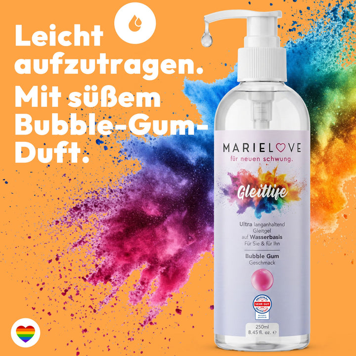 Marielove Gleitlife Bubble Gum Gleitgel auf Wasserbasis, 250 ml