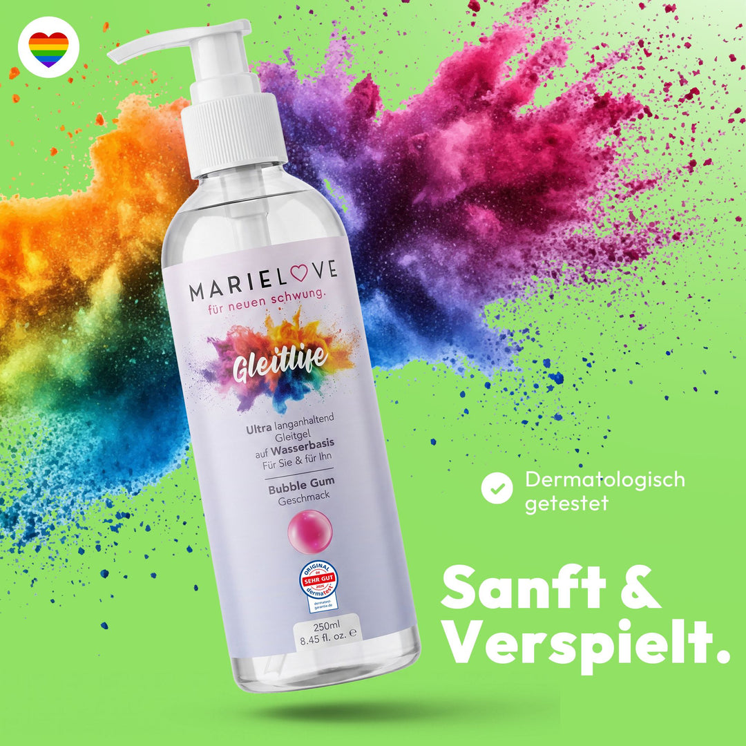 Marielove Gleitlife Bubble Gum Gleitgel auf Wasserbasis, 250 ml