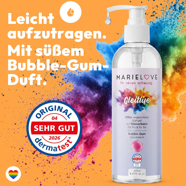 Marielove Gleitlife Bubble Gum Gleitgel auf Wasserbasis, 250 ml