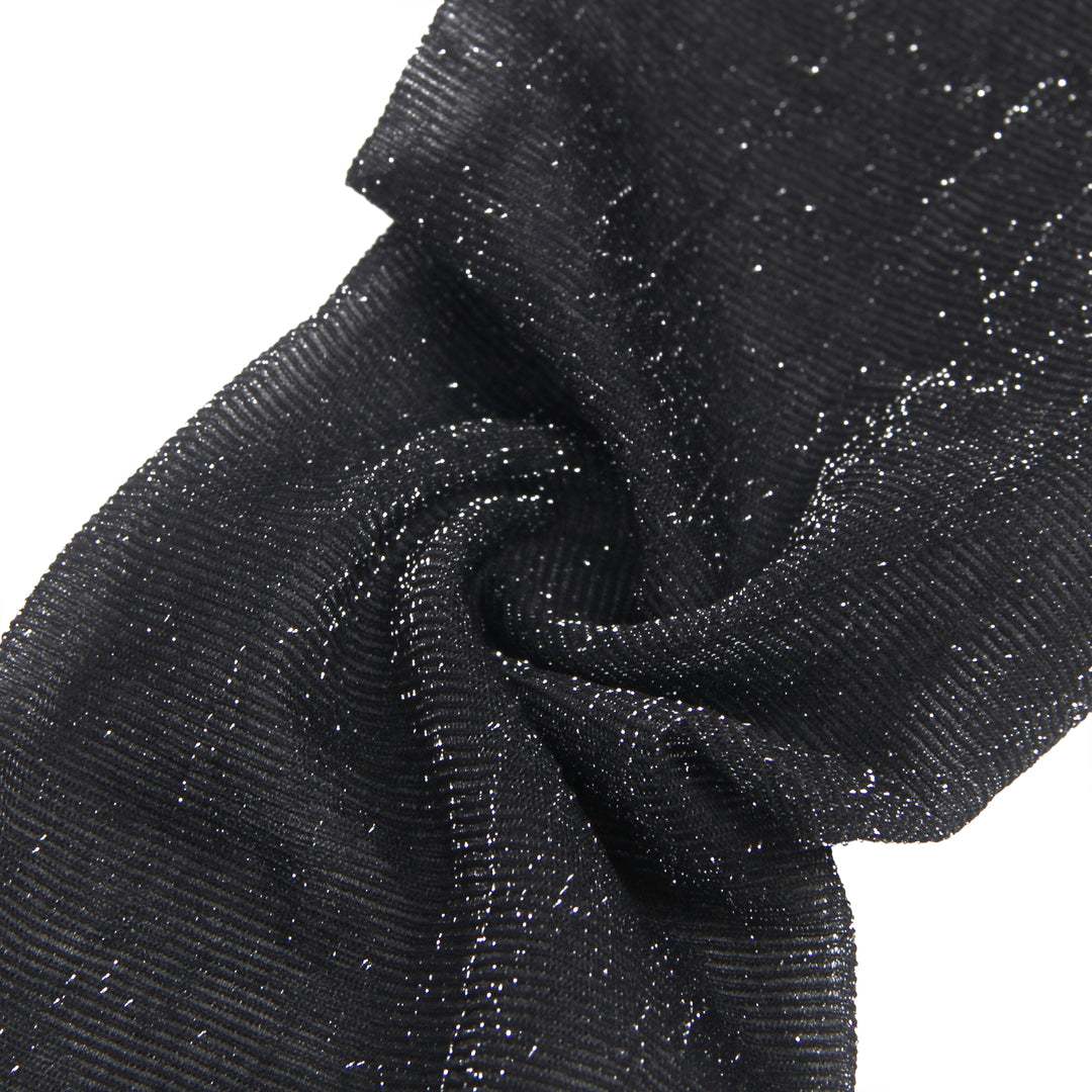 Sexy Schwarze Spitzenstrümpfe mit Perlmutt-Glanz & Silikonband, 88% Nylon, 12% Spandex