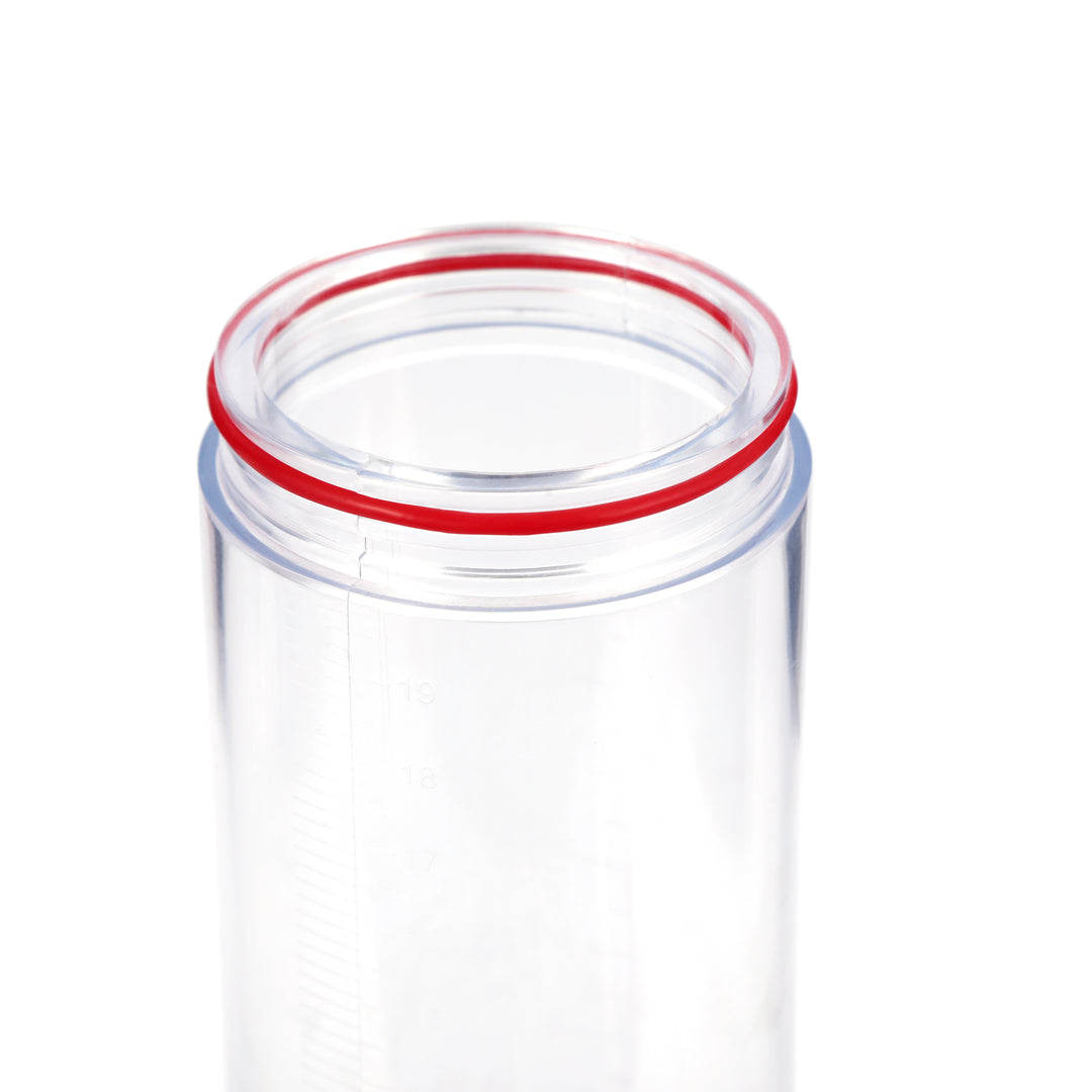 Kunststoffzylinder mit rotem Ring