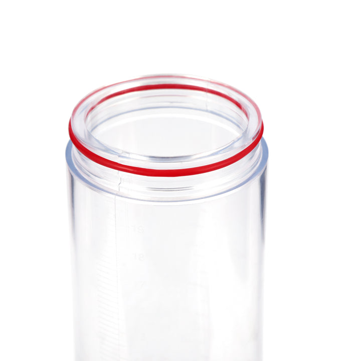 Kunststoffzylinder mit rotem Ring