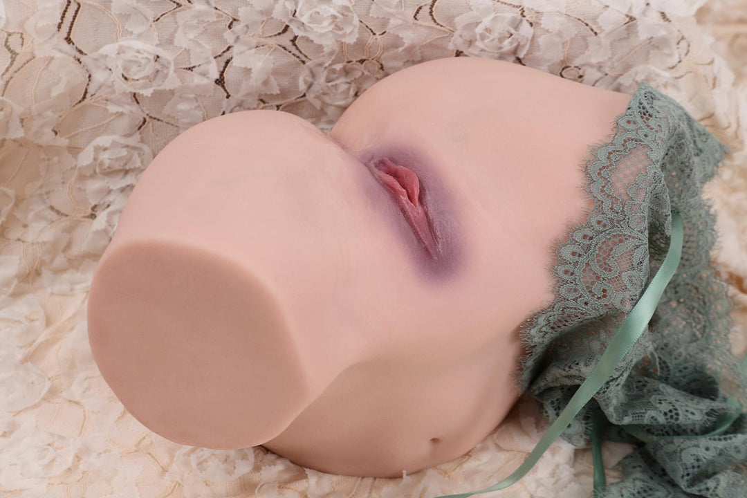 Sexspielzeug, realistische Torsoform, Spitzenstoff