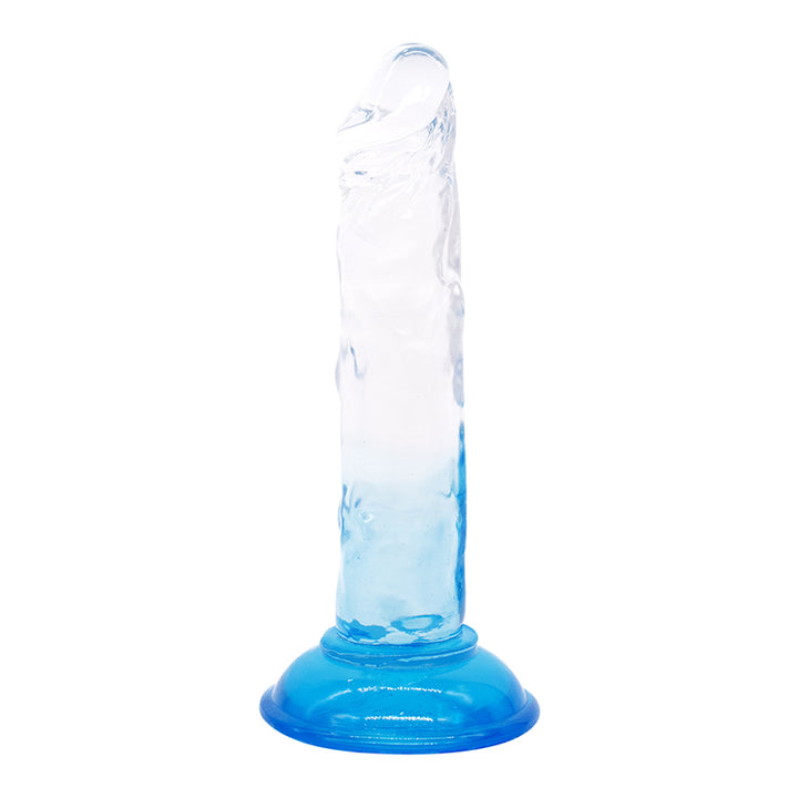 Dildo aus phthalatfreiem PVC, Größe M (20 cm Gesamtlänge, 3,5 cm Durchmesser) – realistischer Dildo in Gelb, Rot, Lila & Blau, wasserdicht, körperfreundliches Material, hautfreundlich