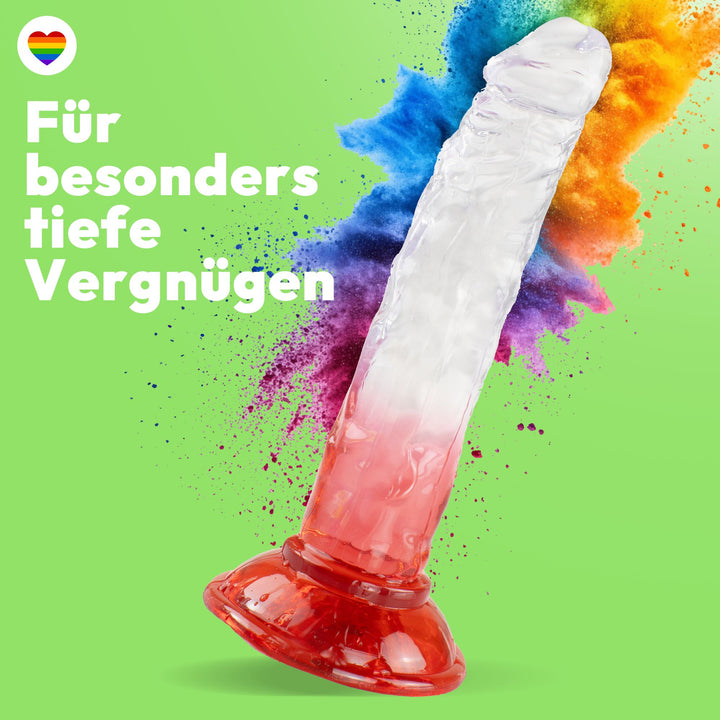 Dildo 20cm mit Saugnapf – Realistisch, 4 Farben
