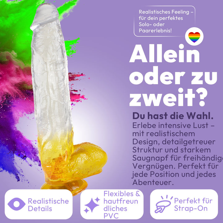 XXL Dildo mit Saugnapf 31 cm 4 Farben