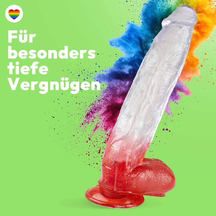 XXL Dildo mit Saugnapf 31 cm 4 Farben