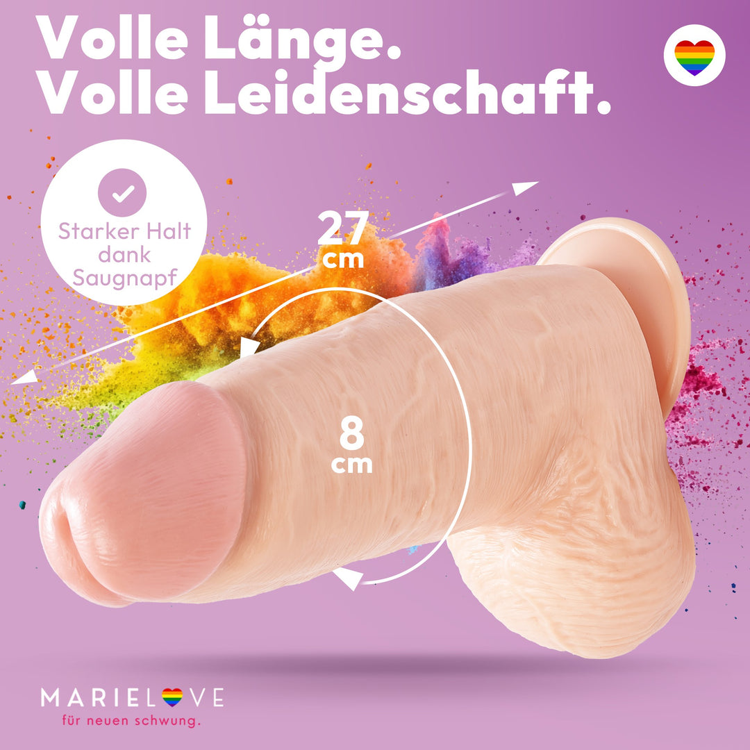 marielove Saugnapfdildo Dicker 27cm Dildo 1,1kg