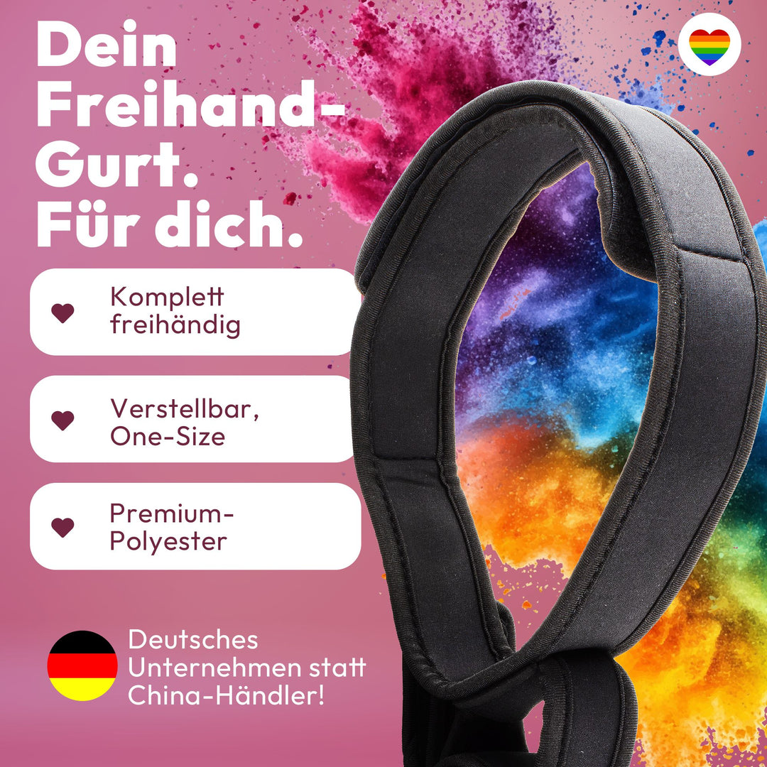 Marielove Freihand-Gurt – Verstellbare Halterung für Stab-Vibratoren jeder Größe