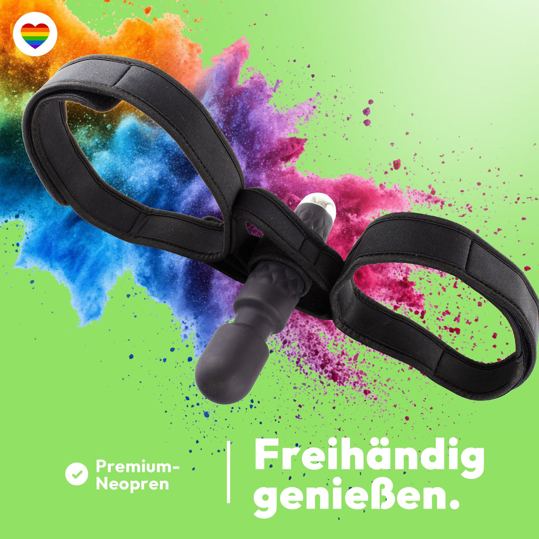 Marielove Freihand-Gurt – Verstellbare Halterung für Stab-Vibratoren jeder Größe