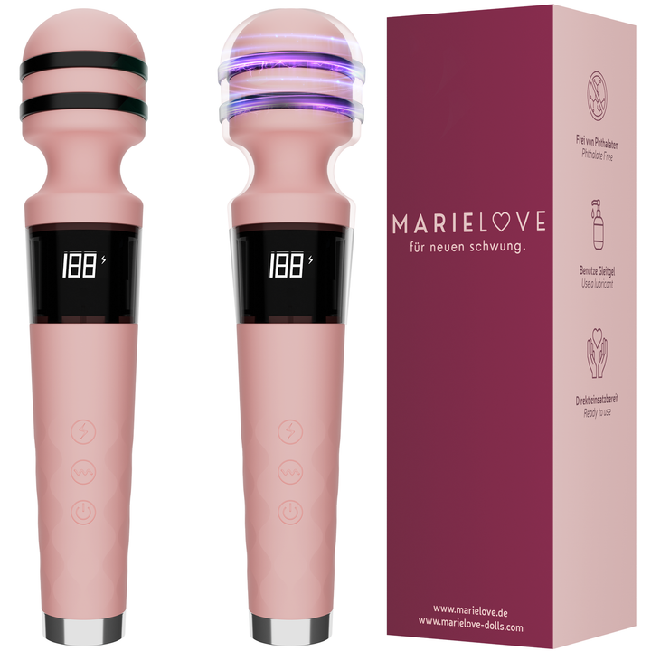 Magic Wand Vibrator mit E-Stim 10 Frequenzen