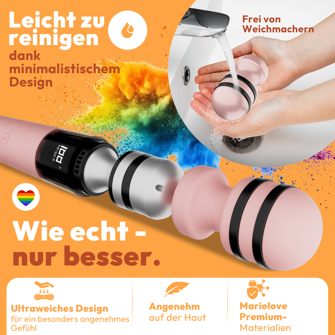 Magic Wand Vibrator mit E-Stim 10 Frequenzen