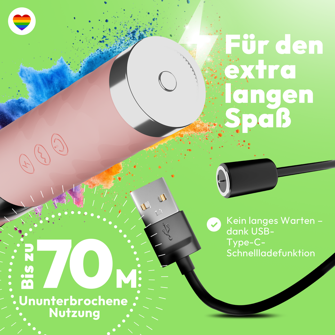 Magic Wand Vibrator mit E-Stim 10 Frequenzen