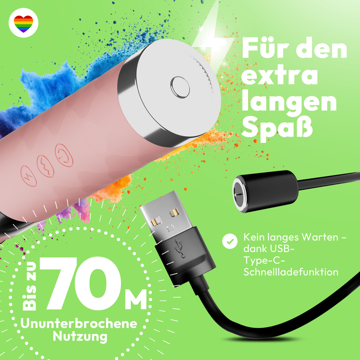 Magic Wand Vibrator mit E-Stim 10 Frequenzen