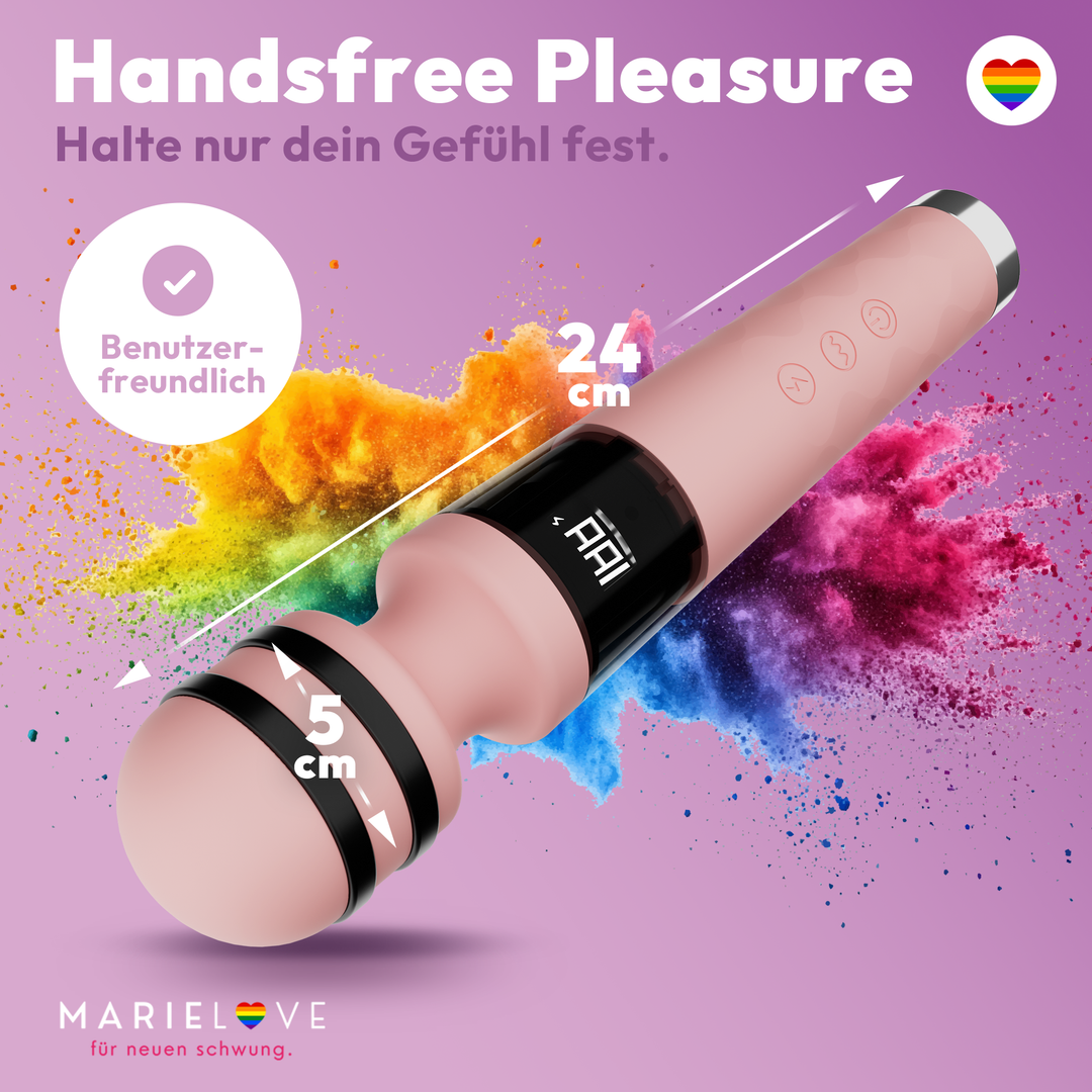 Magic Wand Vibrator mit E-Stim 10 Frequenzen