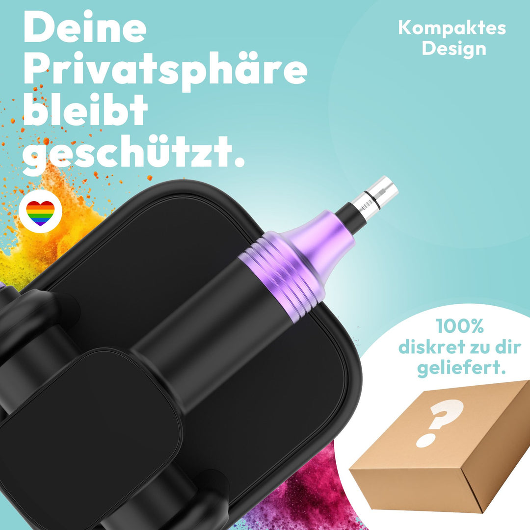 Kompakte Sexmaschine mit Fernbedienung – 20 Stufen, sicherer Stand, diskret geliefert