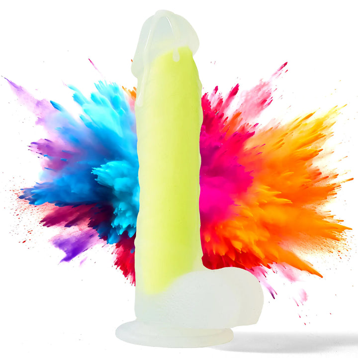 marielove Saugnapfdildo 20cm Dildo der im Dunklen leuchtet