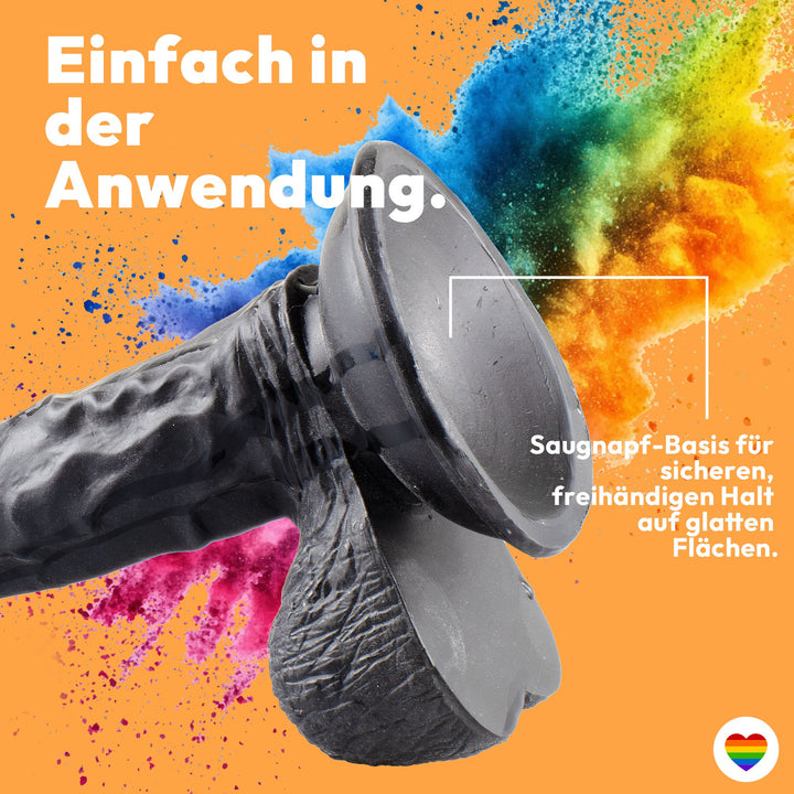 Marielove 18,5cm Realistischer Dildo mit Venenstruktur & Saugnapf-Basis