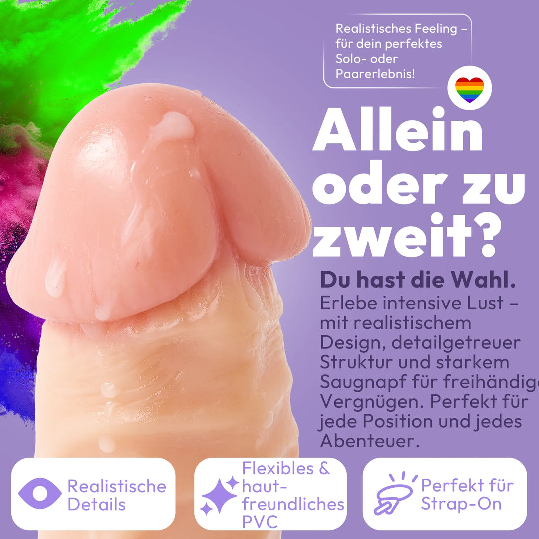 21cm Dildo no Vibrator Sex Toy Saugnapf Penis Anal PVC 3D Adern Hoden