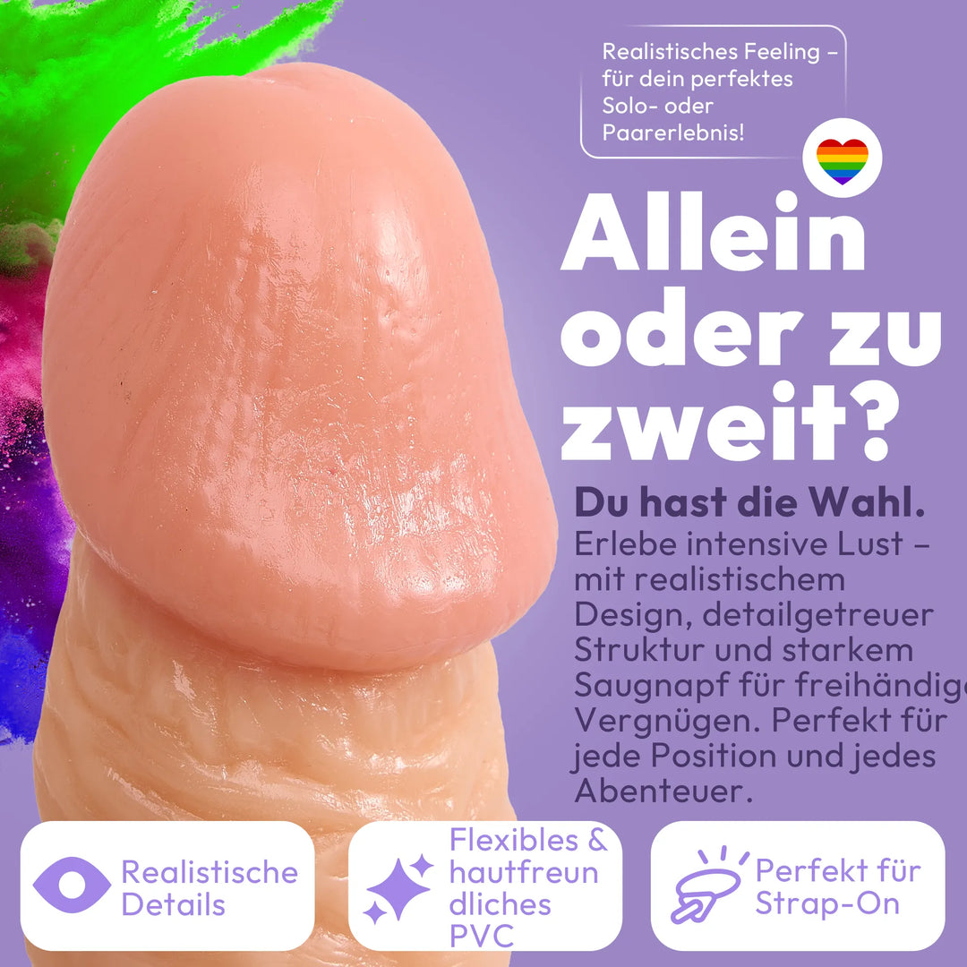 21cm Dildo no Vibrator Sex Toy Saugnapf Penis Anal PVC 3D Adern Hoden