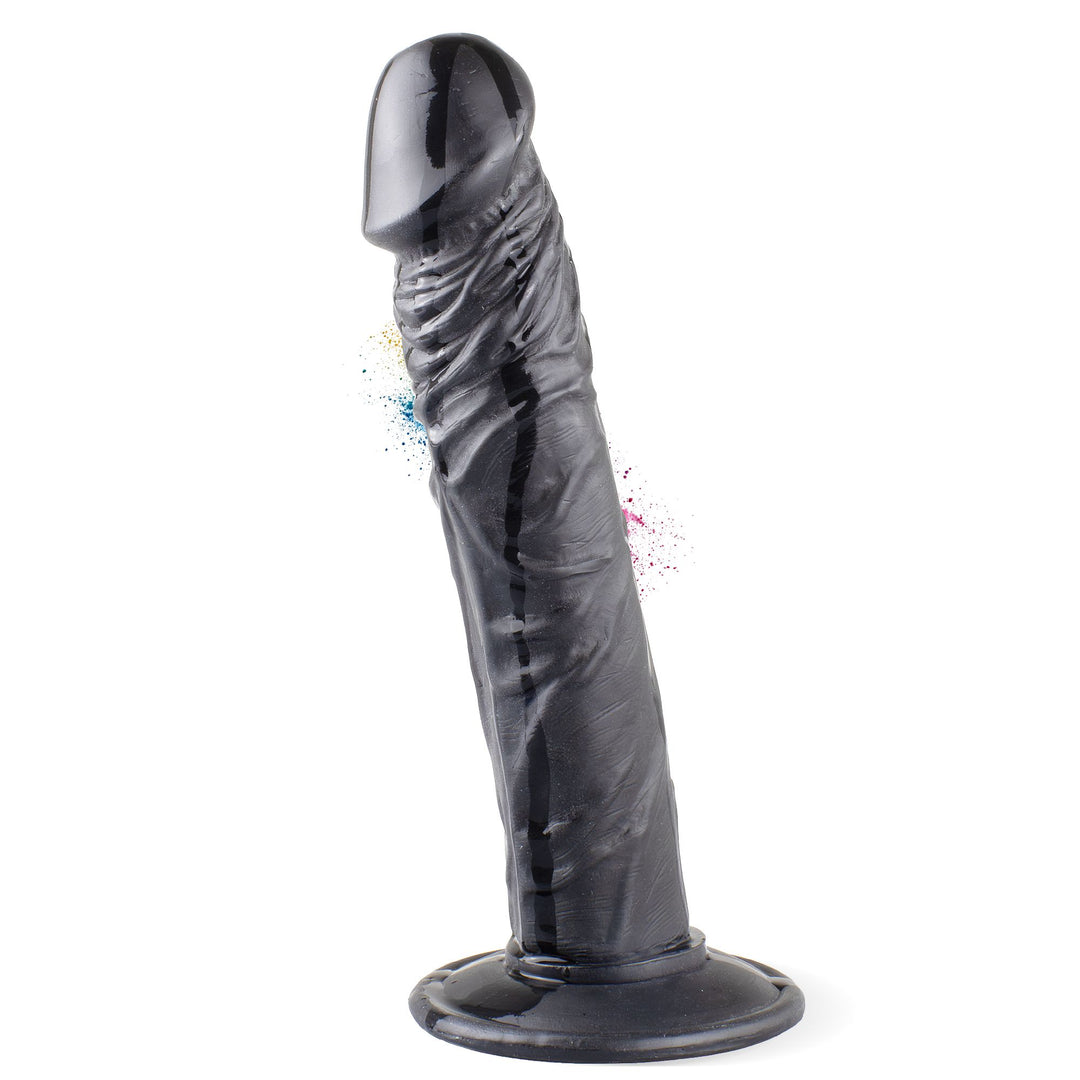 Marielove Dildo Schwarz 23cm–Venenstruktur & Saugnapf