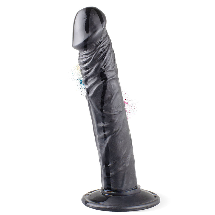 Marielove Dildo Schwarz 23cm–Venenstruktur & Saugnapf