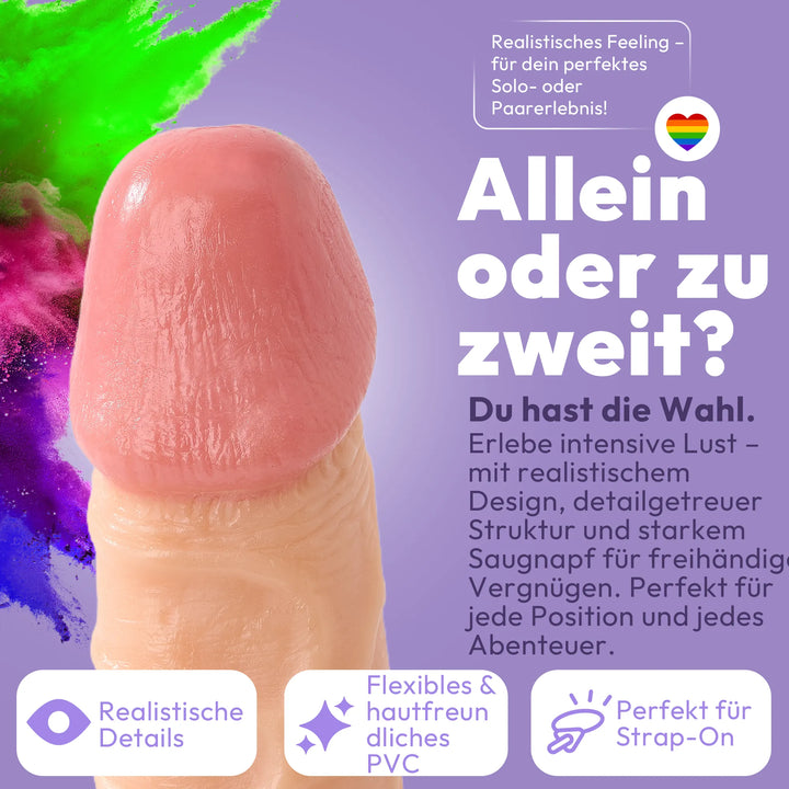 26cm Dildo no Vibrator Sex Toy Saugnapf Penis Anal PVC 3D Adern Hoden