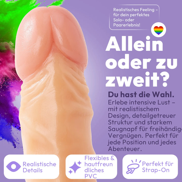 255mm Dildo no Vibrator Sex Toy Saugnapf Penis Anal PVC 3D Adern Schaft