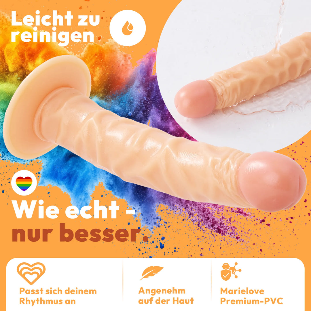 255mm Dildo no Vibrator Sex Toy Saugnapf Penis Anal PVC 3D Adern Schaft