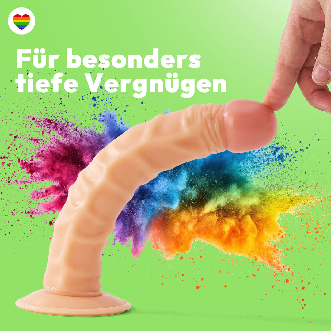 255mm Dildo no Vibrator Sex Toy Saugnapf Penis Anal PVC 3D Adern Schaft