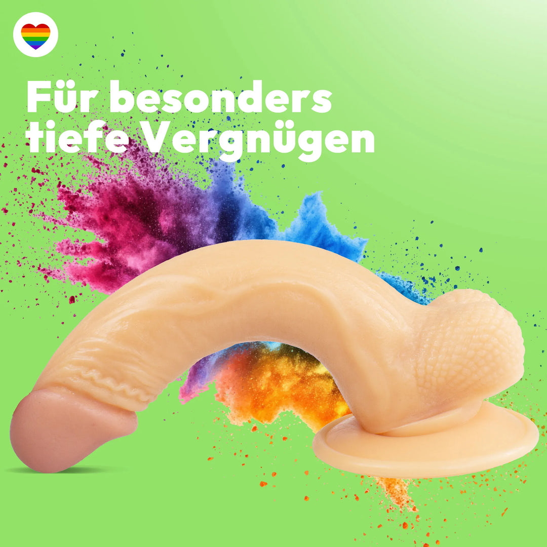 20cm Dildo no Vibrator Sex Toy Saugnapf Penis Anal PVC 3D Adern Hoden