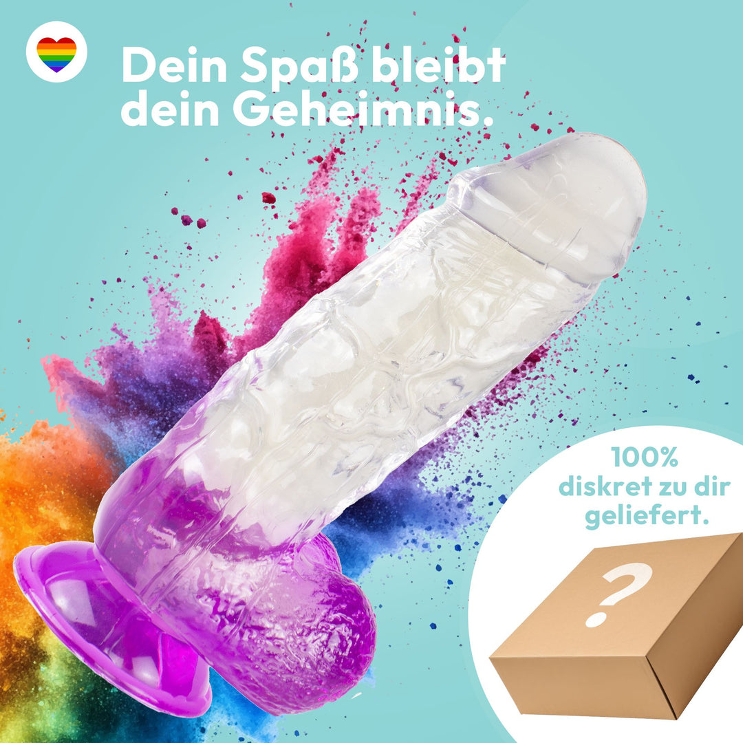 XXL Dildo mit Saugnapf Ø 7 cm 4 Farben