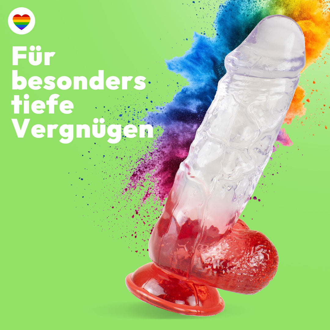 XXL Dildo mit Saugnapf Ø 7 cm 4 Farben