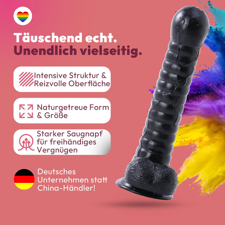 27cm Dildo no Vibrator Sex Toy Saugnapf Penis Anal PVC 3D Adern Hoden