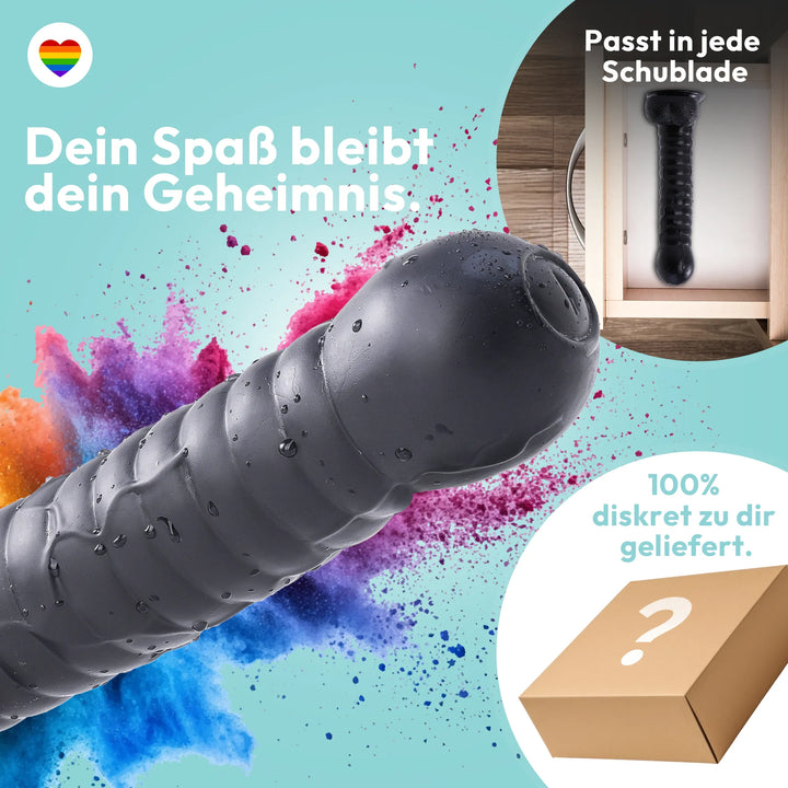 27cm Dildo no Vibrator Sex Toy Saugnapf Penis Anal PVC 3D Adern Hoden