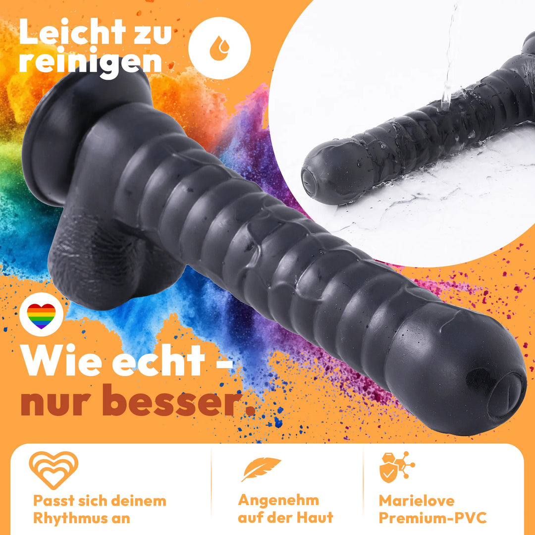 27cm Dildo no Vibrator Sex Toy Saugnapf Penis Anal PVC 3D Adern Hoden