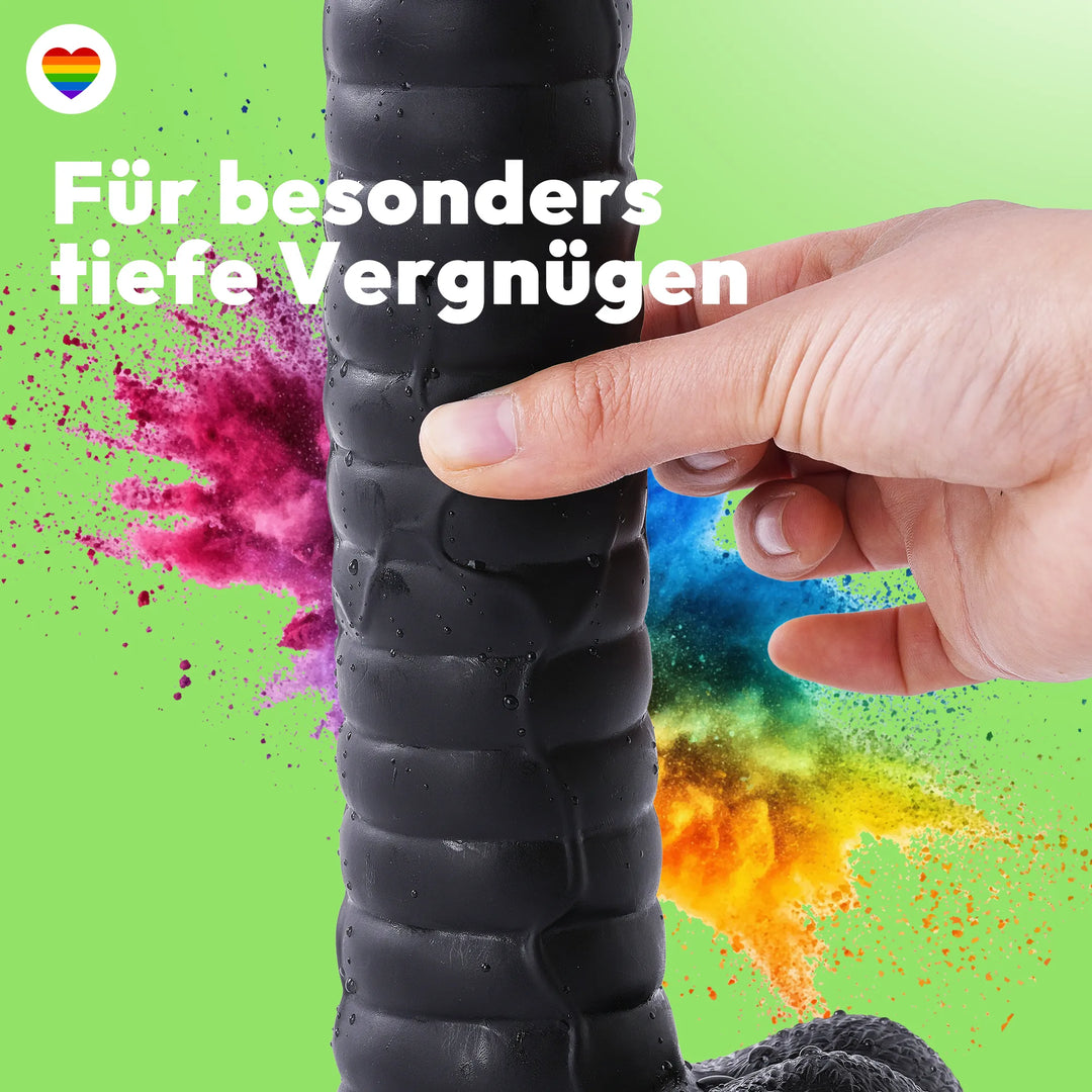 27cm Dildo no Vibrator Sex Toy Saugnapf Penis Anal PVC 3D Adern Hoden