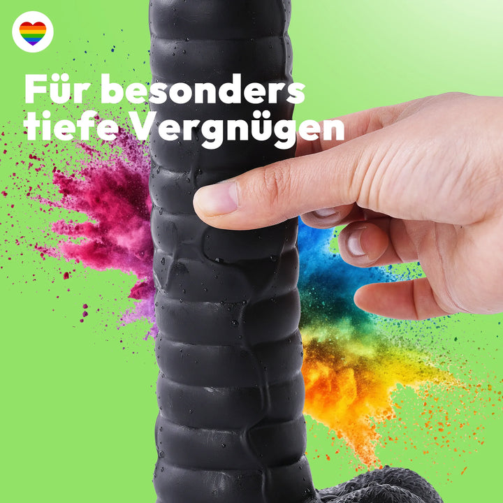 27cm Dildo no Vibrator Sex Toy Saugnapf Penis Anal PVC 3D Adern Hoden