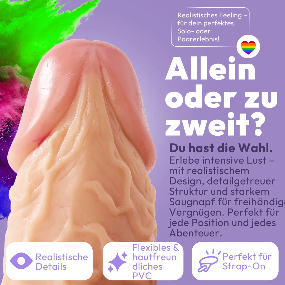 26cm XXL Dildo no Vibrator Sex Toy Saugnapf Penis Anal PVC 3D Adern Hoden