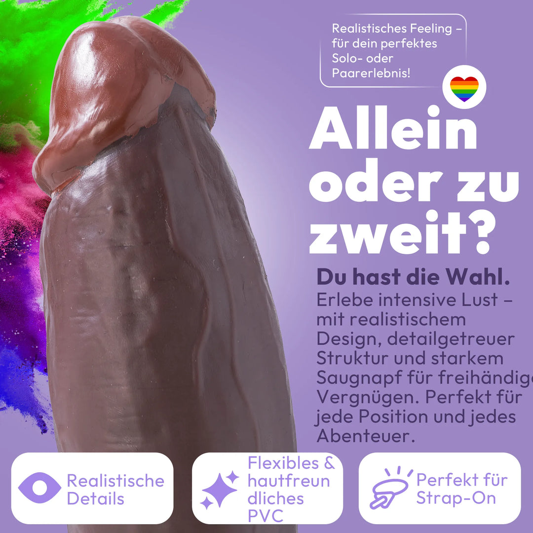 21cm Dildo no Vibrator Sex Toy Saugnapf Penis Anal PVC 3D Adern Hoden