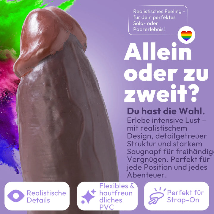 21cm Dildo no Vibrator Sex Toy Saugnapf Penis Anal PVC 3D Adern Hoden