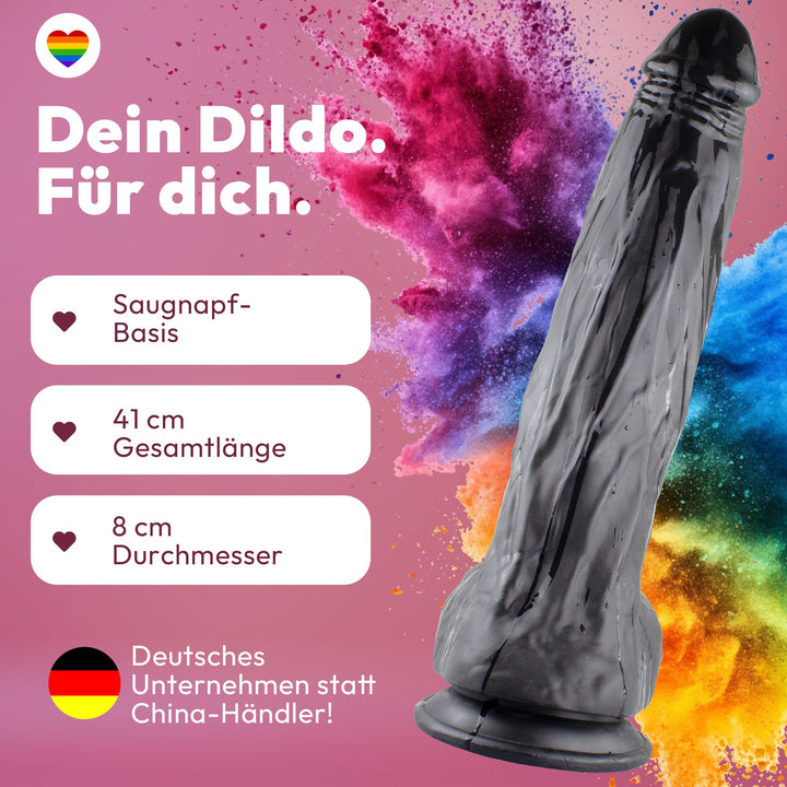 Marielove XXL Dildo – Riesig, 41 cm mit Saugnapf-Basis