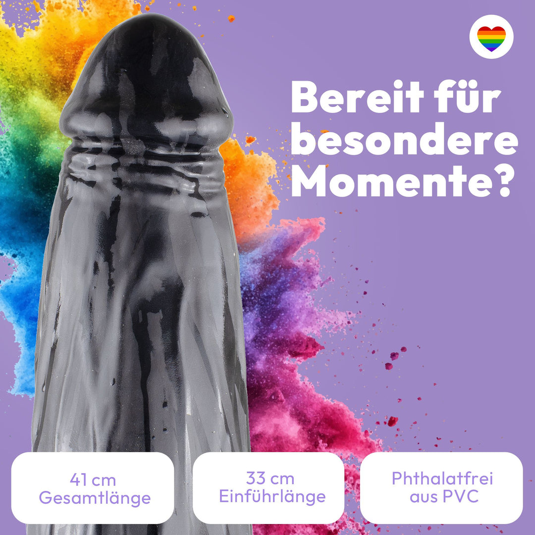 Marielove XXL Dildo – Riesig, 41 cm mit Saugnapf-Basis