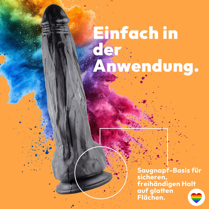 Marielove XXL Dildo – Riesig, 41 cm mit Saugnapf-Basis