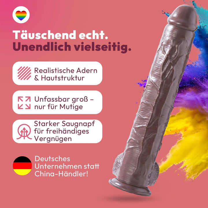 49cm XXL Dildo 3D Adern Hoden