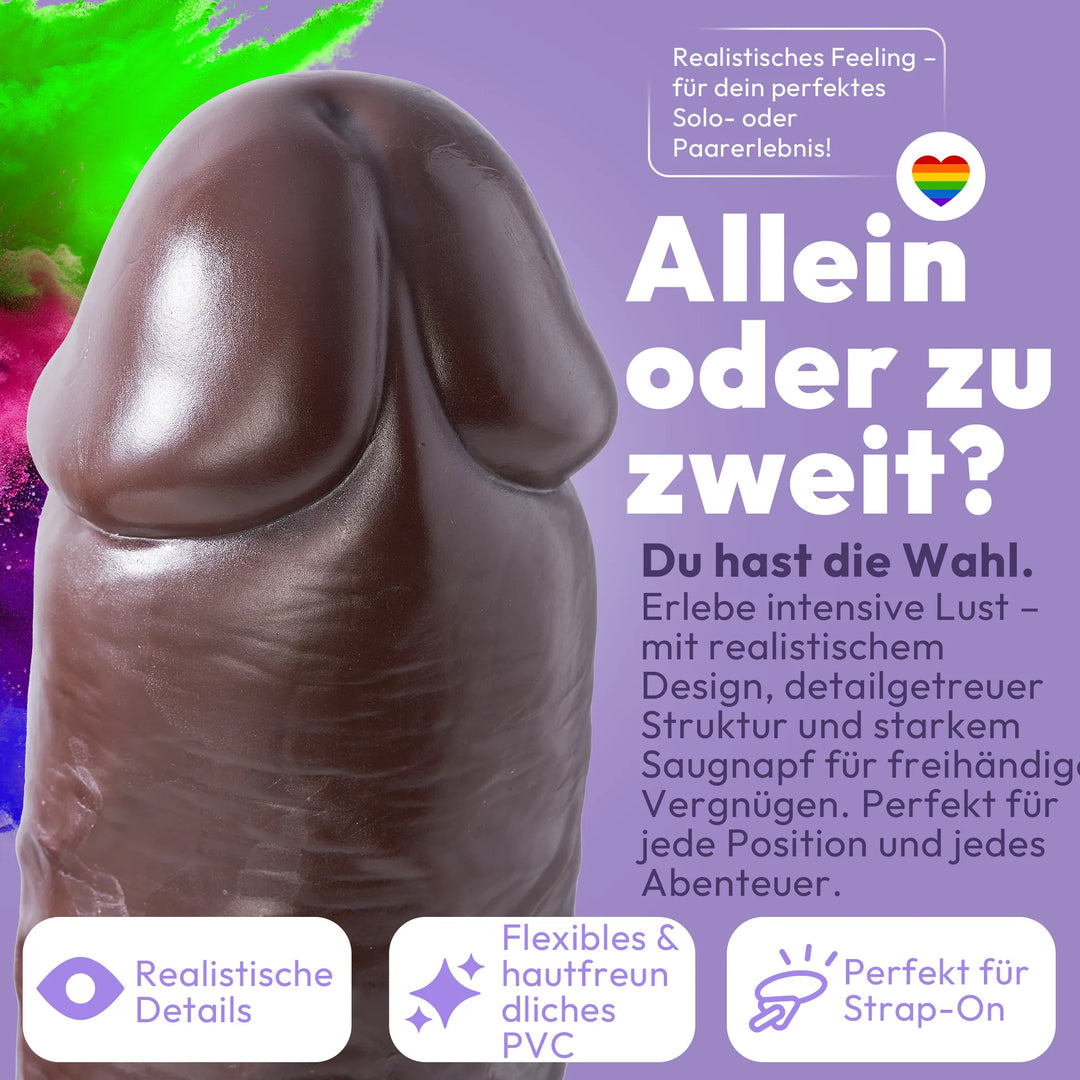 49cm XXL Dildo 3D Adern Hoden
