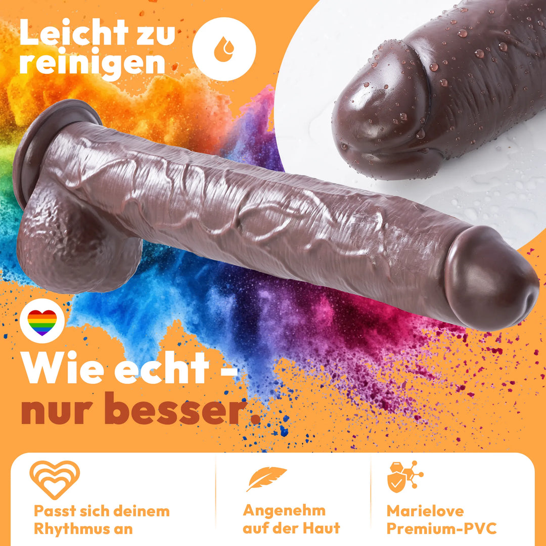 49cm XXL Dildo 3D Adern Hoden