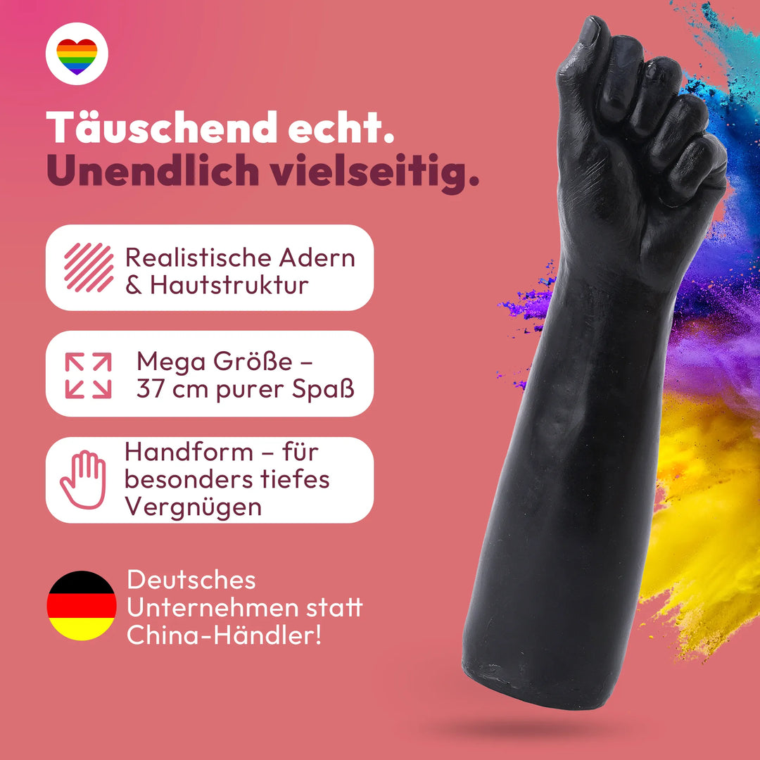 Dildo Fisthand - Riesendildo - Sexspielzeug Arm Fisting Fetisch BDSM 37 cm Lang