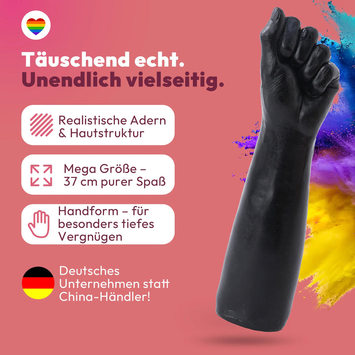 Dildo Fisthand - Riesendildo - Sexspielzeug Arm Fisting Fetisch BDSM 37 cm Lang