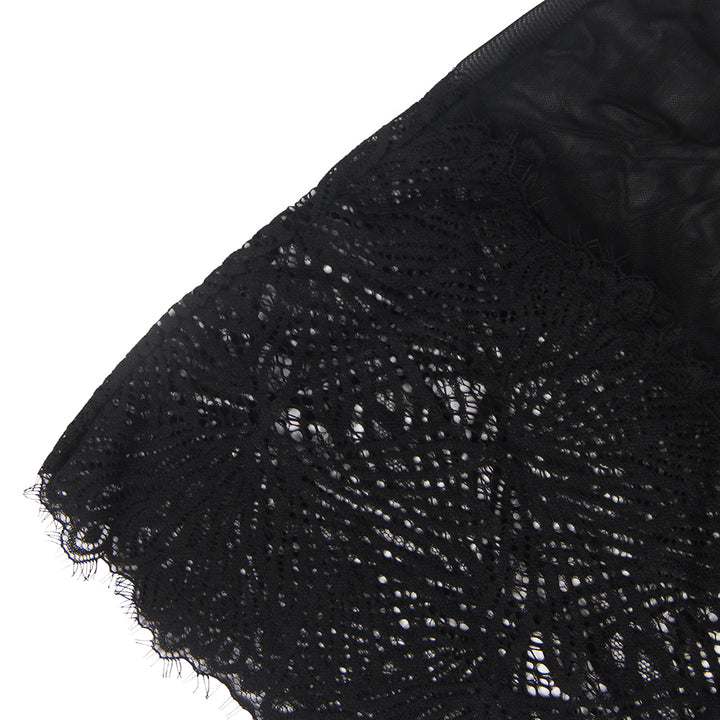 Sexy Black Lace Babydoll – Adjustable Shoulder Straps, Tight Fit, High-Quality Lingerie